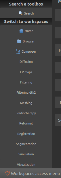 Quick access menu image
